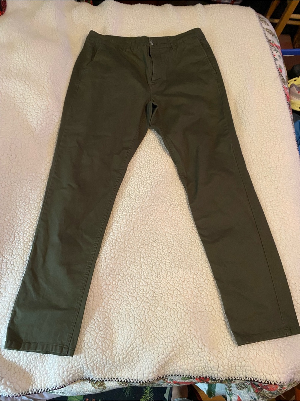 Hawker Rye Men's Olive Chino Pants - Classic Slim Fit